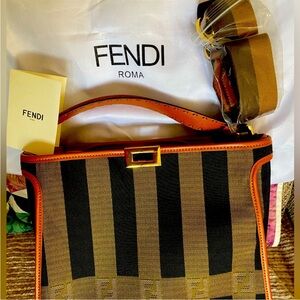 FENDI copy- Peekaboo ISeeU crossbody handbag bag with detachable strap